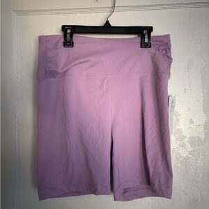 yogalicious purple bike shorts, l